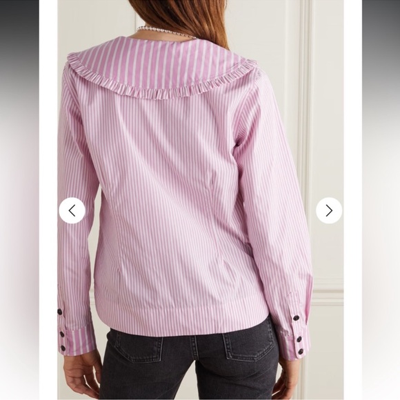 Ganni Peter Pan collar button down shirt - Picture 3 of 10